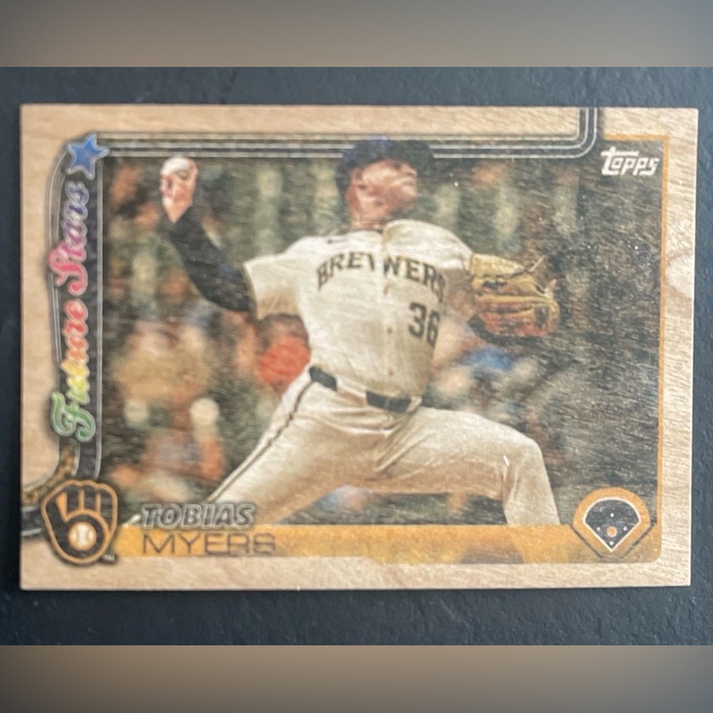 🔥 2025 Topps Series 2 Tobias Myers FUTURE STARS #636 Wood /25